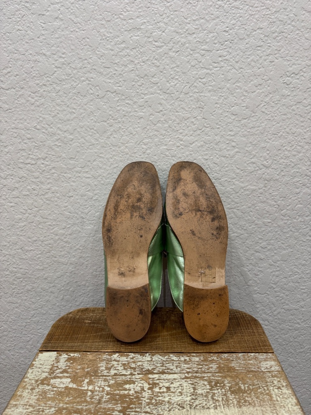 Free People At Ease Loafer Mule Metallic Green Size 38 / 8 - Picture 8 of 8